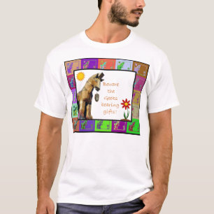 T-shirt Prenez garde du geeks soutenant des cadeaux