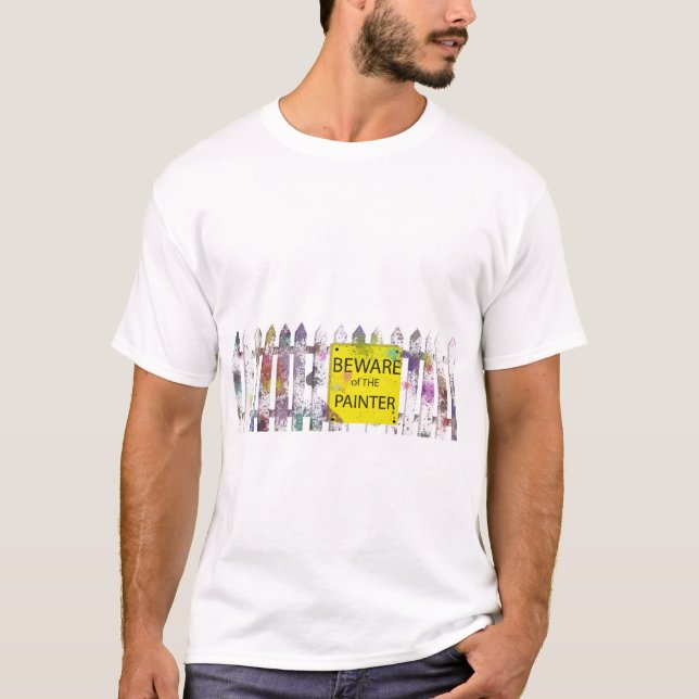 T-shirt prenez garde du peintre (Devant)