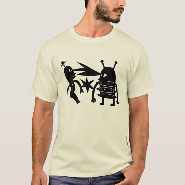 T-shirt Prenez garde du robot (Devant)
