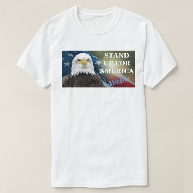 T-shirt PRENEZ LA PAROLE POUR L'AMÉRIQUE #VoteBlue (Design devant)