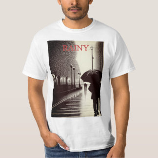 T-shirt Prenez la pluie en style avec le parapluie de nos 