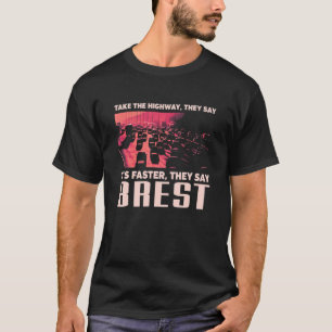 T-shirt Prenez La Route Brest Humour France Mèmes De Trafi
