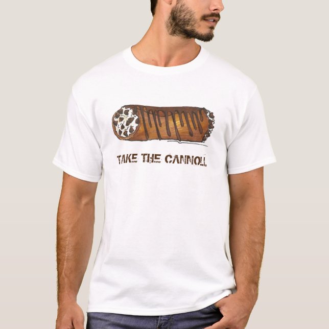 T-shirt Prenez le Cannoli Italian Bakery Pâtisserie Chef F (Devant)