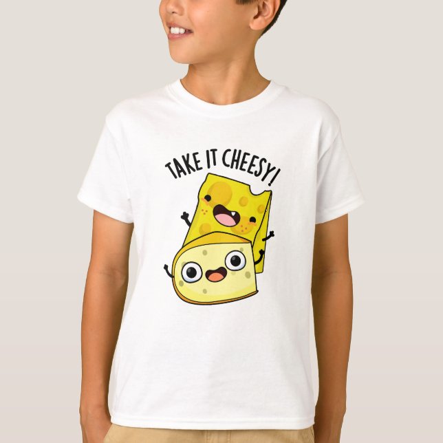 T-shirt Prenez-le Fromage Blague de nourriture drôle  (Devant)
