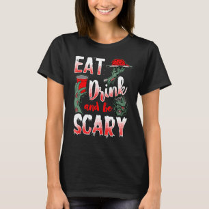 T-shirt PRENEZ UN VERRE ET FAIRE PEUR Halloween Zombie