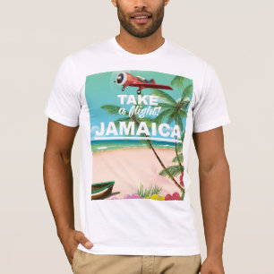 T-shirt Prenez un vol ! Jamaïque Affiche de vacances rétro