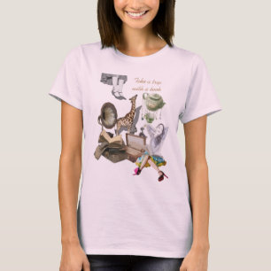 T-shirt Prenez un voyage avec un livre