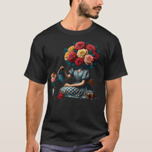 T-shirt Prenez une pause Flower Girl Surreal Collage Weird