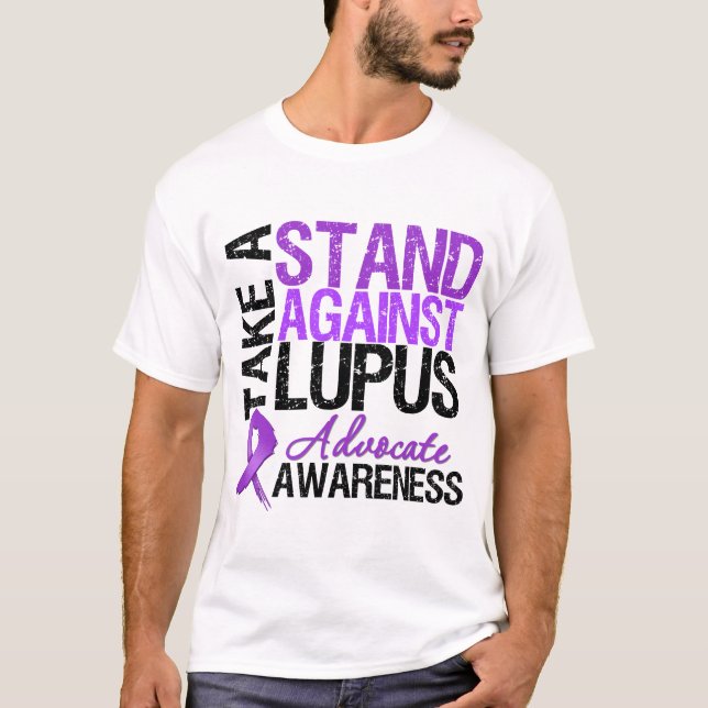 T-shirt Prenez une position contre le lupus (Devant)