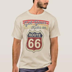 T-shirt Prenez vos pieds - Route 66 - T-S Vintage en détre