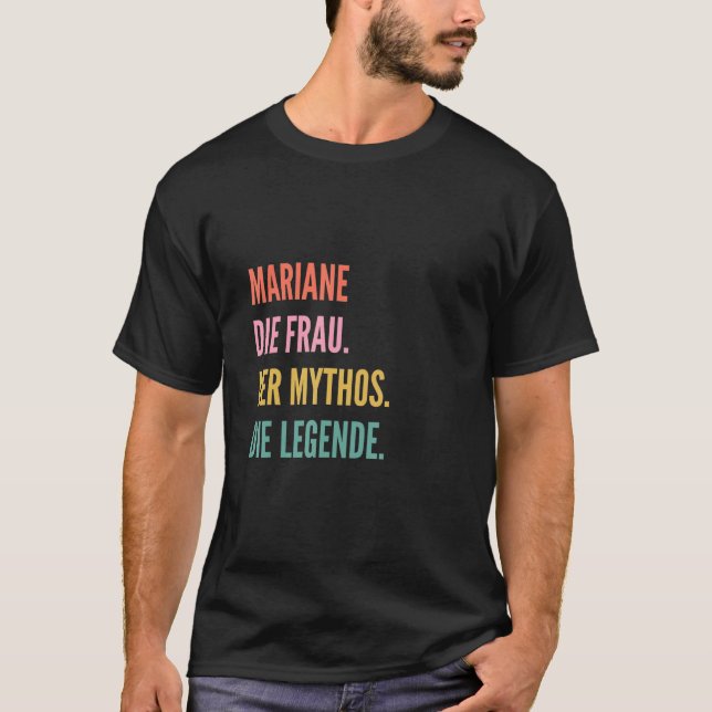 T-shirt Prénom allemand Mariane (Devant)