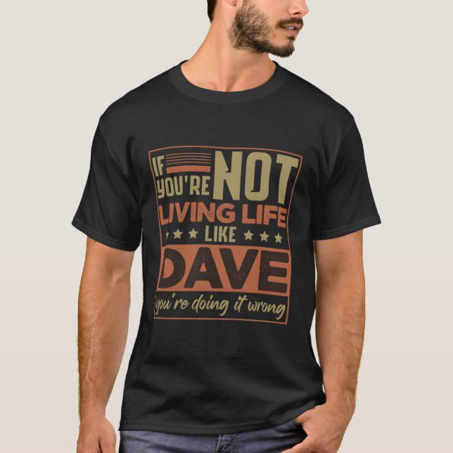 T-shirt Prénom David Dave (Devant)