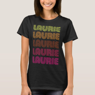 T-shirt Prénom Laurie Funky Retro Design Disco Vintage