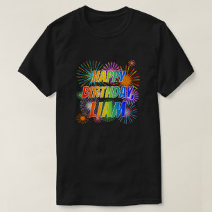 T-shirt Prénom "LIAM", Amusant "HEUREUX ANNIVERSAIRE"