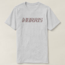 Prénom Morris en tant qu'écriture de dessin Rouge