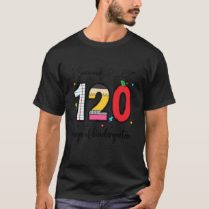 T-shirt Prépa J'ai Survécu 120 Jours d'Enseignant de Mater