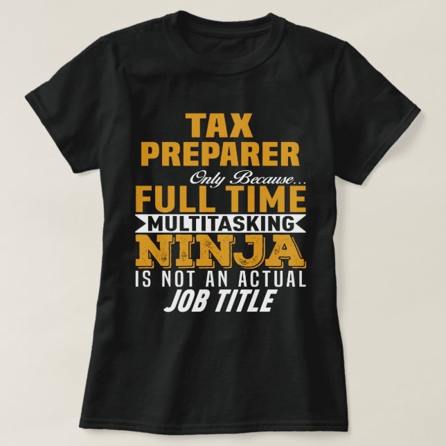 T-shirt Préparateur fiscal (Design devant)