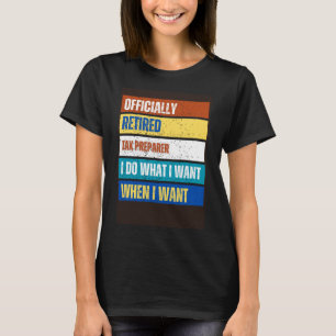 T-shirt Préparateur fiscal à la retraite Prépa fiscal à la