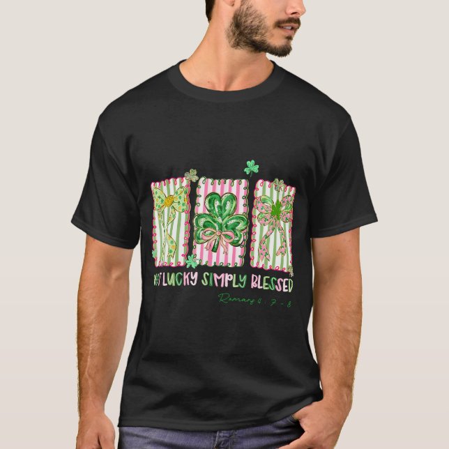 T-shirt Préparatifs Saint-Patrick Simplement Bénie Coquett (Devant)