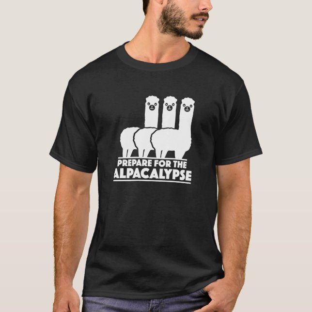 T-shirt Préparation pour l'alpacalypse (Devant)