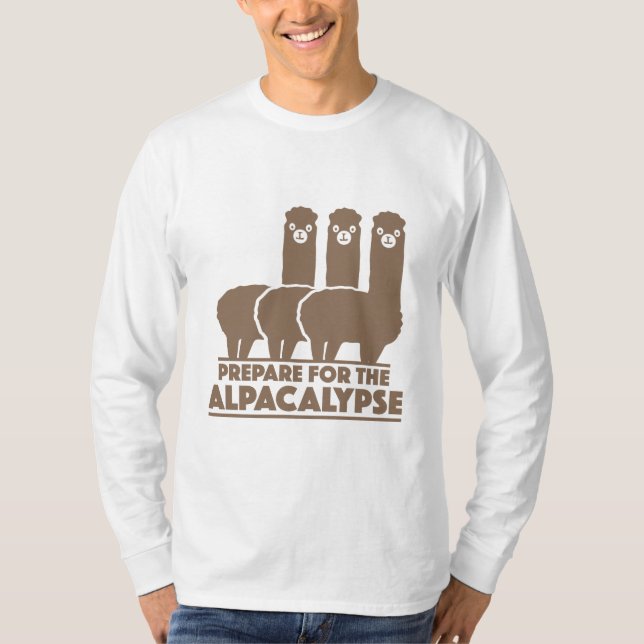 T-shirt Préparation pour l'alpacalypse (Devant)