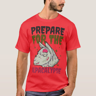 T-shirt Préparer Pour La Conception Alpacalypse Halloween