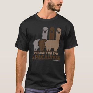 T-shirt Préparer Pour L'Alpacalypse Llama