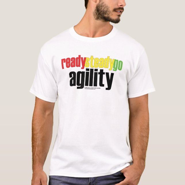 T-shirt Préparez, affermissez, allez agilité ! (Devant)
