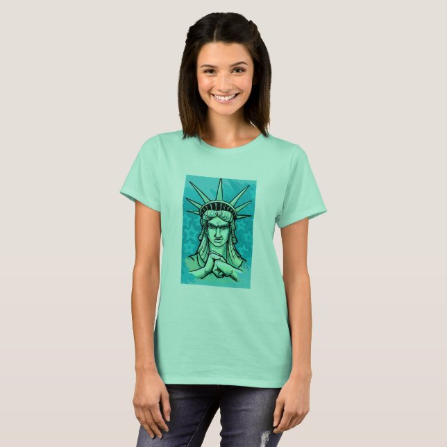 T-shirt Préparez pour poinçonner quelque chose liberté (Devant entier)