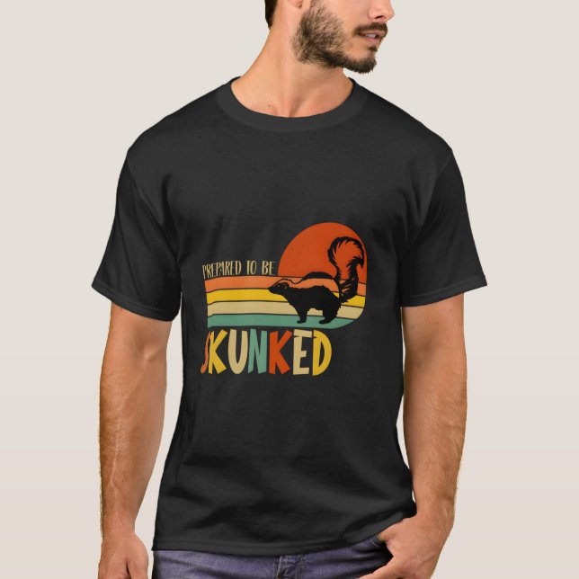 T-shirt Préparez-Vous À Être Skunked Cribbage Amateurs Vin (Devant)