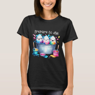 T-shirt Préparez-Vous À Teindre L'Oeuf De Pâques Colorier 