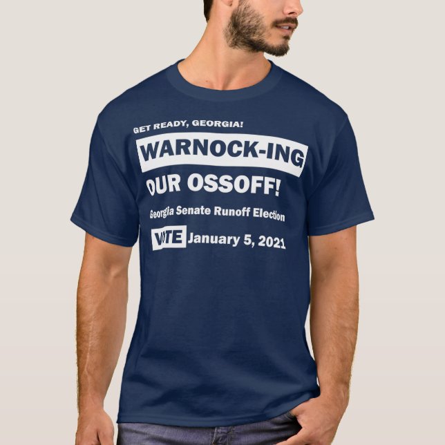 T-shirt Préparez-vous Géorgie Warnocff Notre Ossoff (Devant)