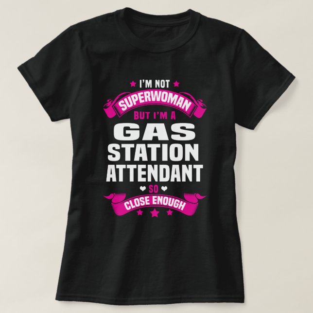 T-shirt Préposé à la station-service (Design devant)