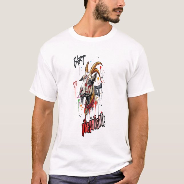 T-shirt prepotente graffiti art anime cool new goat (Devant)