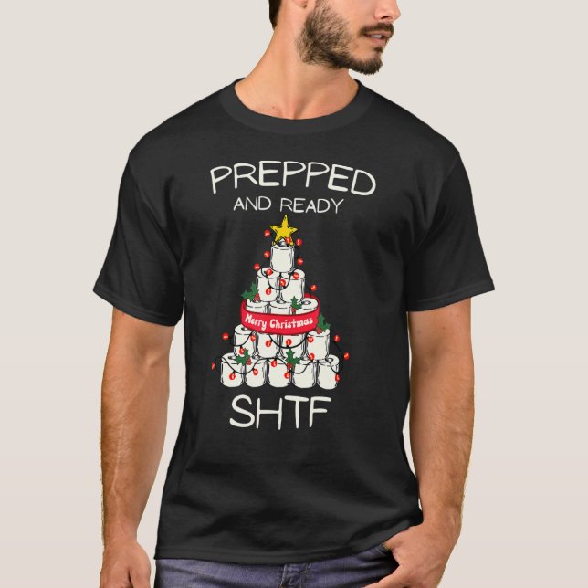 T-shirt Prepper SHTF Toilette Papier Arbre Prepper (Devant)