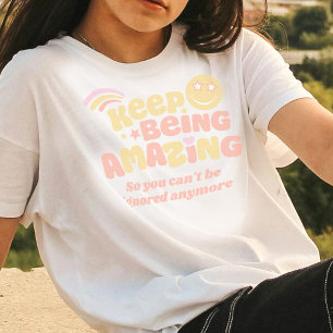 T-shirt Preppy continue à être extraordinaire slogan smili