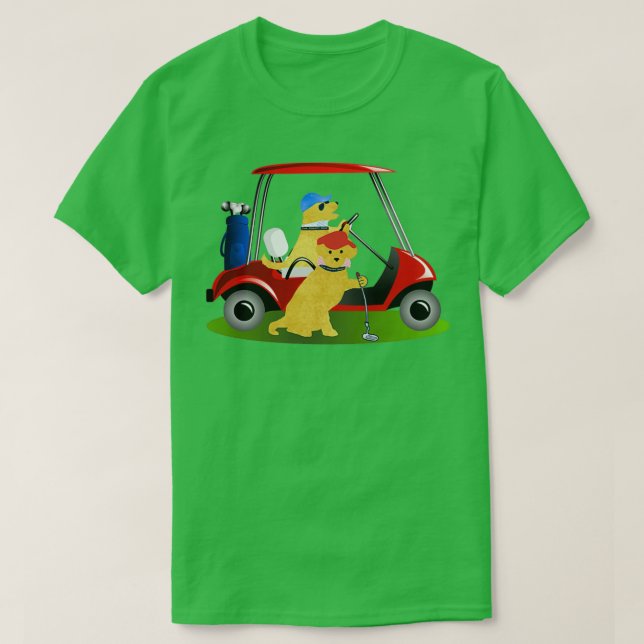 T-shirt Preppy Dogs Golf (Design devant)