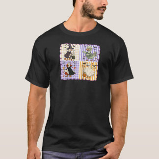 T-shirt Preppy Goose Halloween Éffrayant Ghost Witch Citro