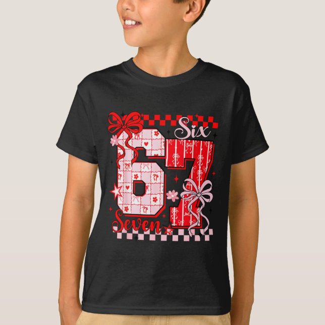 T-shirt Preppy Nk Valentine 67 Six Seven Meme Valentines D (Devant)