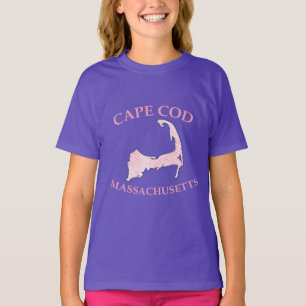 T-shirt Preppy rose rayé Cape Cod Girl's Purple