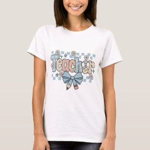 T-shirt Preppy teacher png|distressed checkered|everyday d