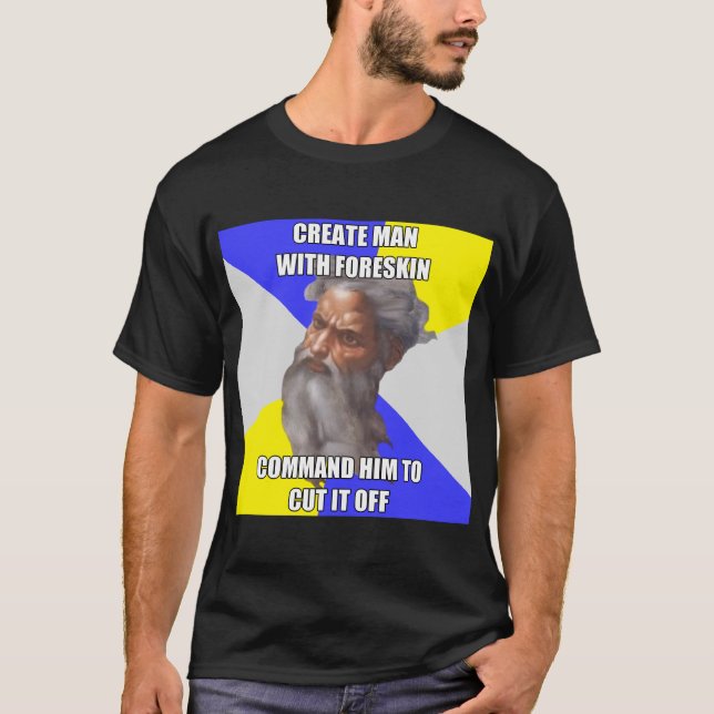 T-shirt Prépuce de Dieu de Troll (Devant)