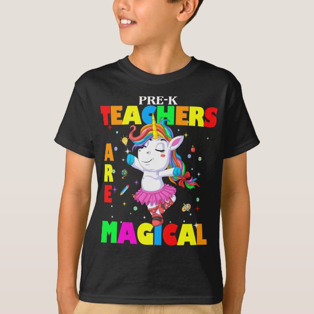 T-shirt prés k professeur sont magiques (Devant)