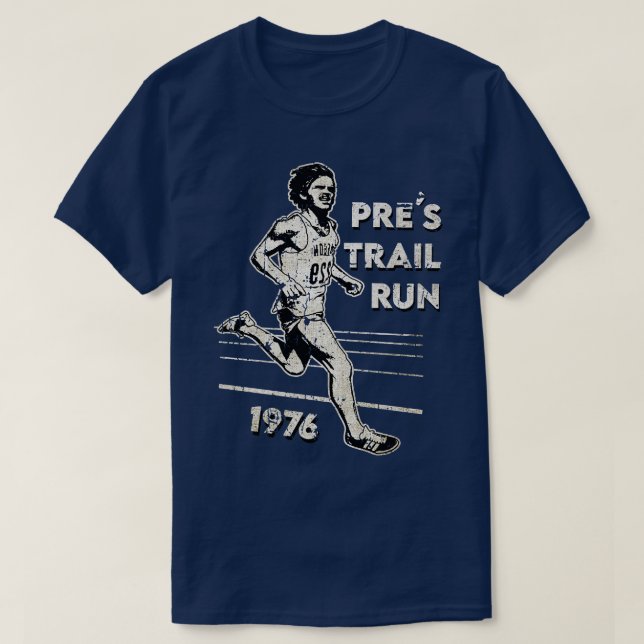 T-shirt Pres Trail Run 1976 Vintage (Design devant)