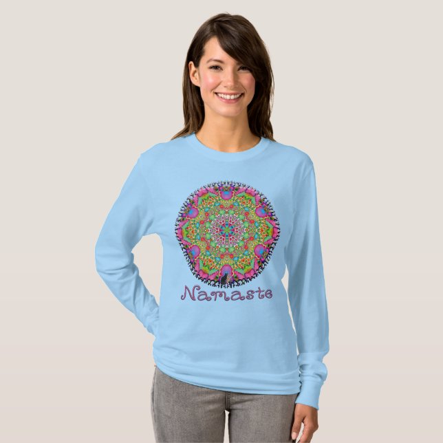 T-shirt Présage Namaste Kaléidoscope (Devant entier)