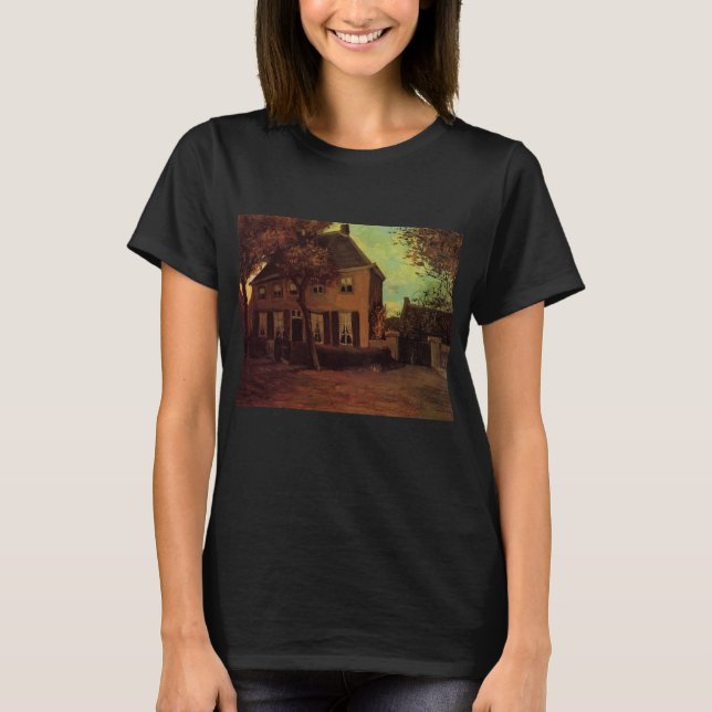 T-shirt Presbytère à Nuenen par Vincent van Gogh (Devant)