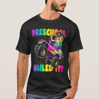T-shirt Preschool Nail It Unicorn Monster Camion Graduati