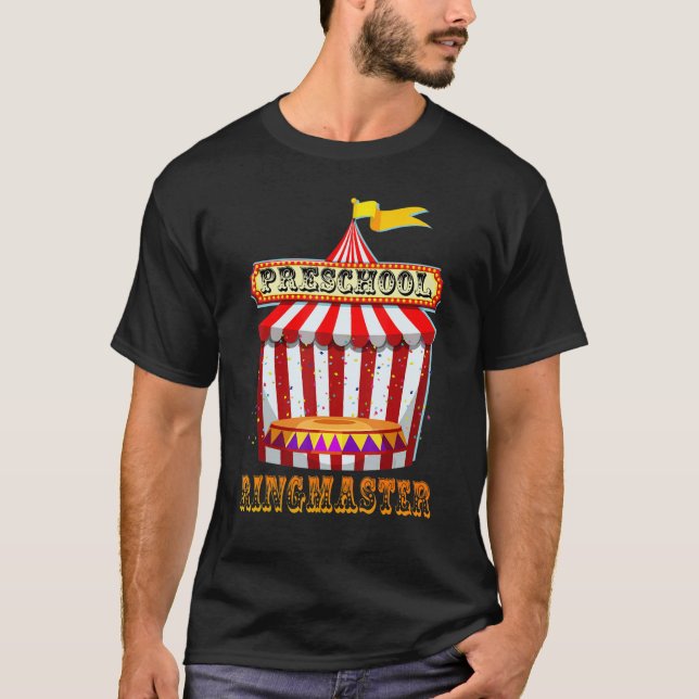 T-shirt Preschool Ringmaster Teacher Circus Carnival Back  (Devant)