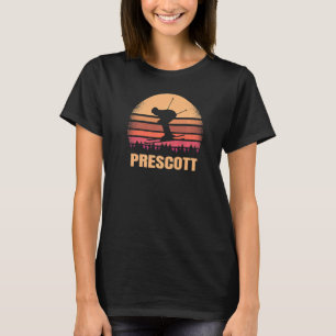 T-shirt Prescott Arizona Skier Az Vintage Ski À 80s Sk