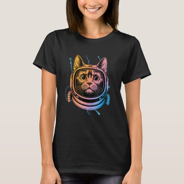 T-shirt présent pour les chats et espace pour les hommes e (Devant)